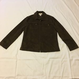 Evan picone women’s suede top